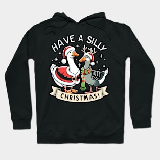 Funny Goose Gift Men Women Kids Silly Goose Ugly Christmas Hoodie